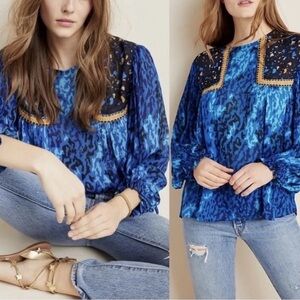 Anthropologie Miranda Peasant Blouse XS